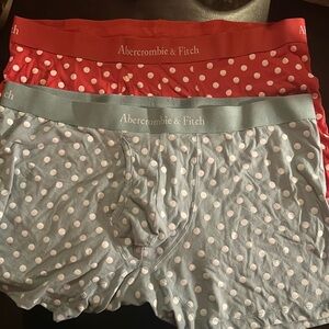 Cute red with polka dots briefs perfect for valentine also green pair